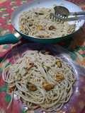 Fideos con mejillones a la provenzal