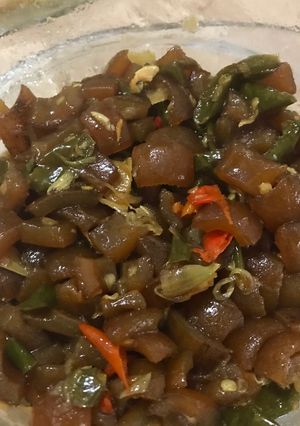 Foto resep Tumis kikil cabe hijau