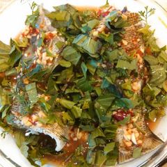A picture of Thai style steamed bass 泰式酸辣鱼🐟.