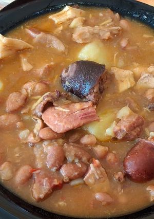 Una foto de Judías pintas con arroz