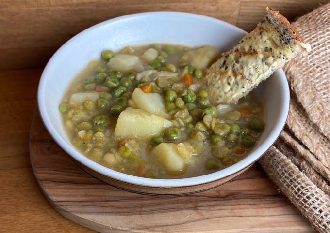 Easiest Way to Make Award-winning Two Pea and Potato Soup 🌱
