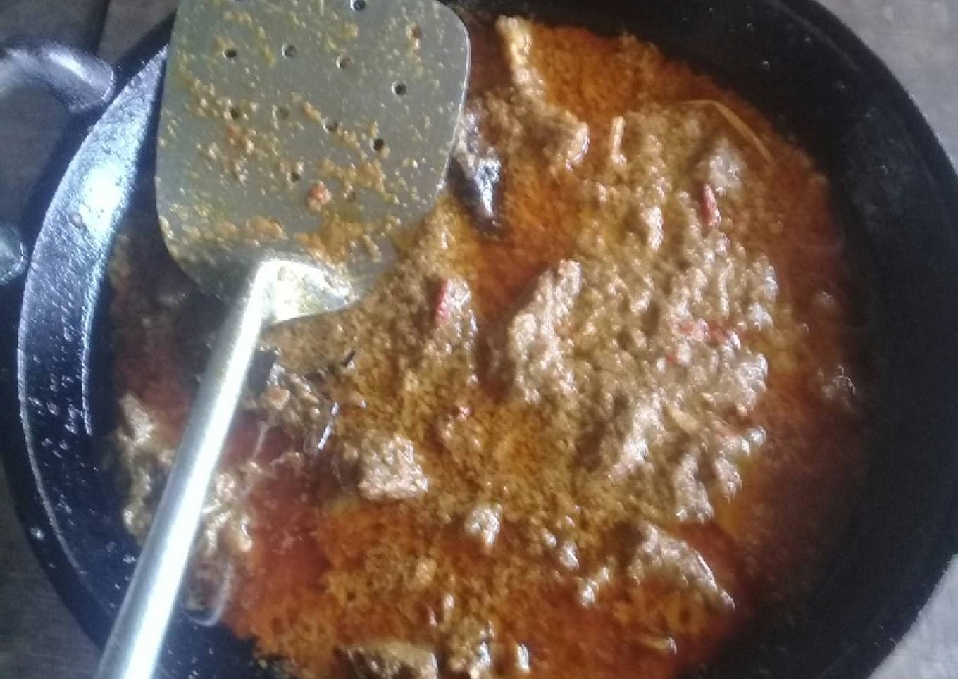 Rendang sapi sederhana