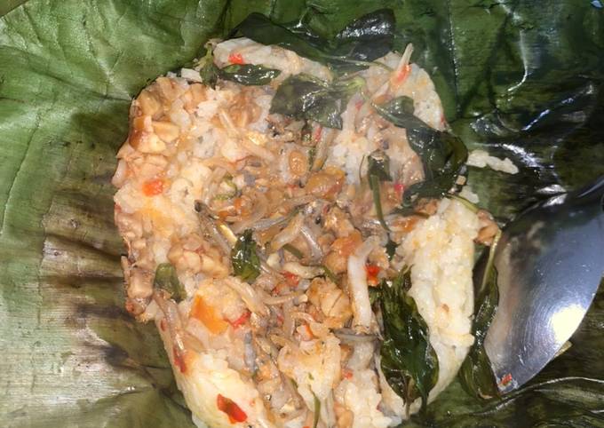 Resep Nasi Bakar Teri Tempe Kemangi Oleh Rianti Cookpad