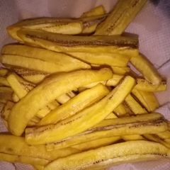 A picture of Matoke fries #recipemarathon.