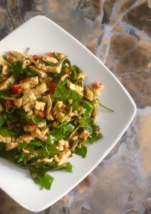 Foto resep Tumis daun melinjo+tempe+teri