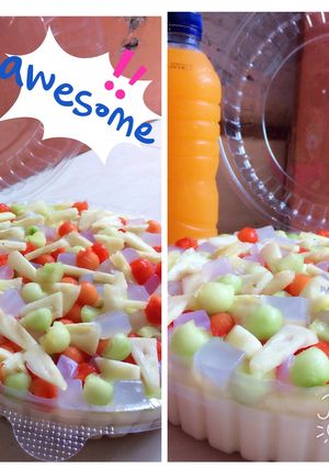 Foto resep Puding Tahu Sup Buah