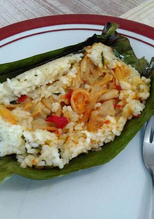 Foto resep Nasi Bakar Jamur Tiram