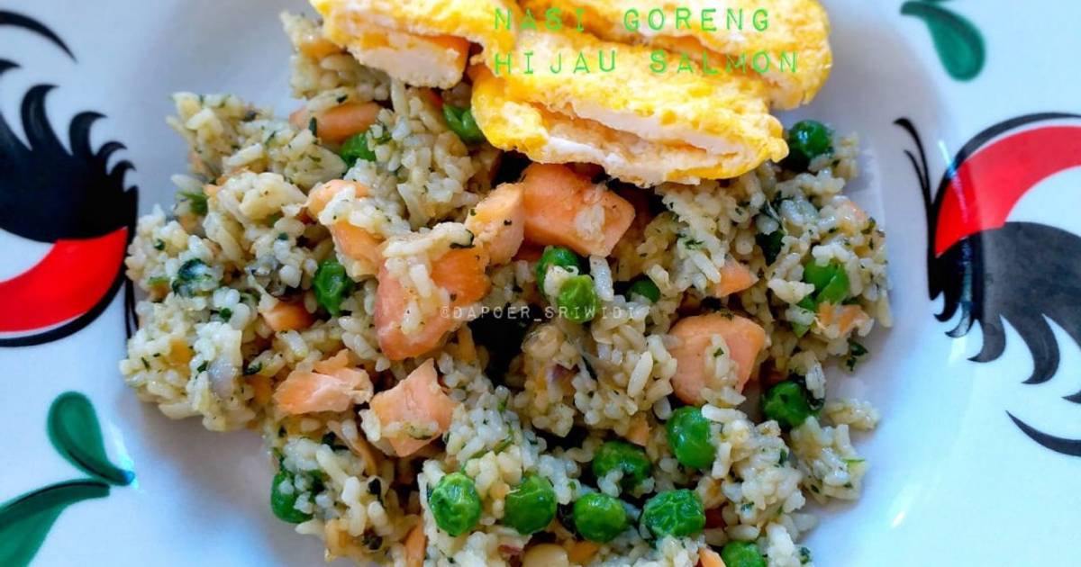  Resep Nasi Goreng Hijau Salmon oleh Dapoer sriwidi Cookpad