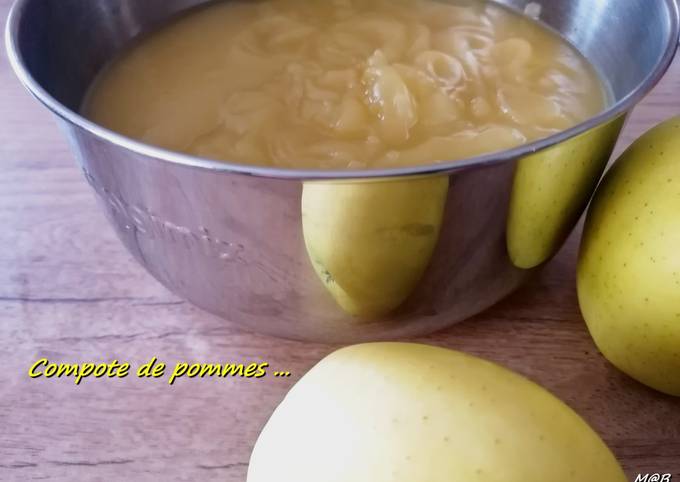 Compote De Pommes Sans Sucre Ajoute Cookexpertmagimix De Gato Bond Marie Bondetti Cookpad