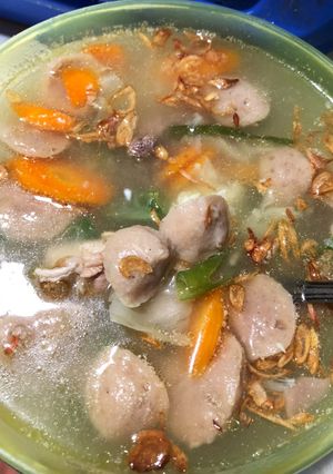 Foto resep Soup ayam bakso