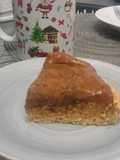 Tarta de avena y dulce de leche