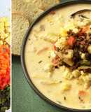 Fullblood Wagyu Chorizo, Bacon, and Roasted Corn Chowder