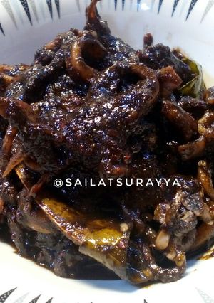 Foto resep Sotong Masak Hitam #seninsemangat