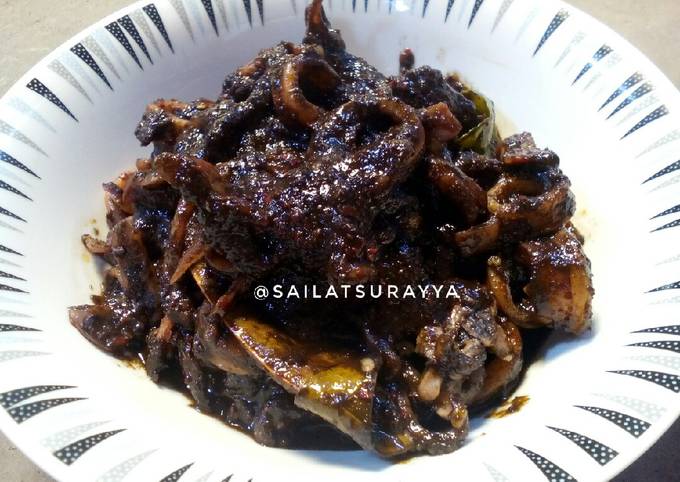 Sotong Masak Hitam #seninsemangat