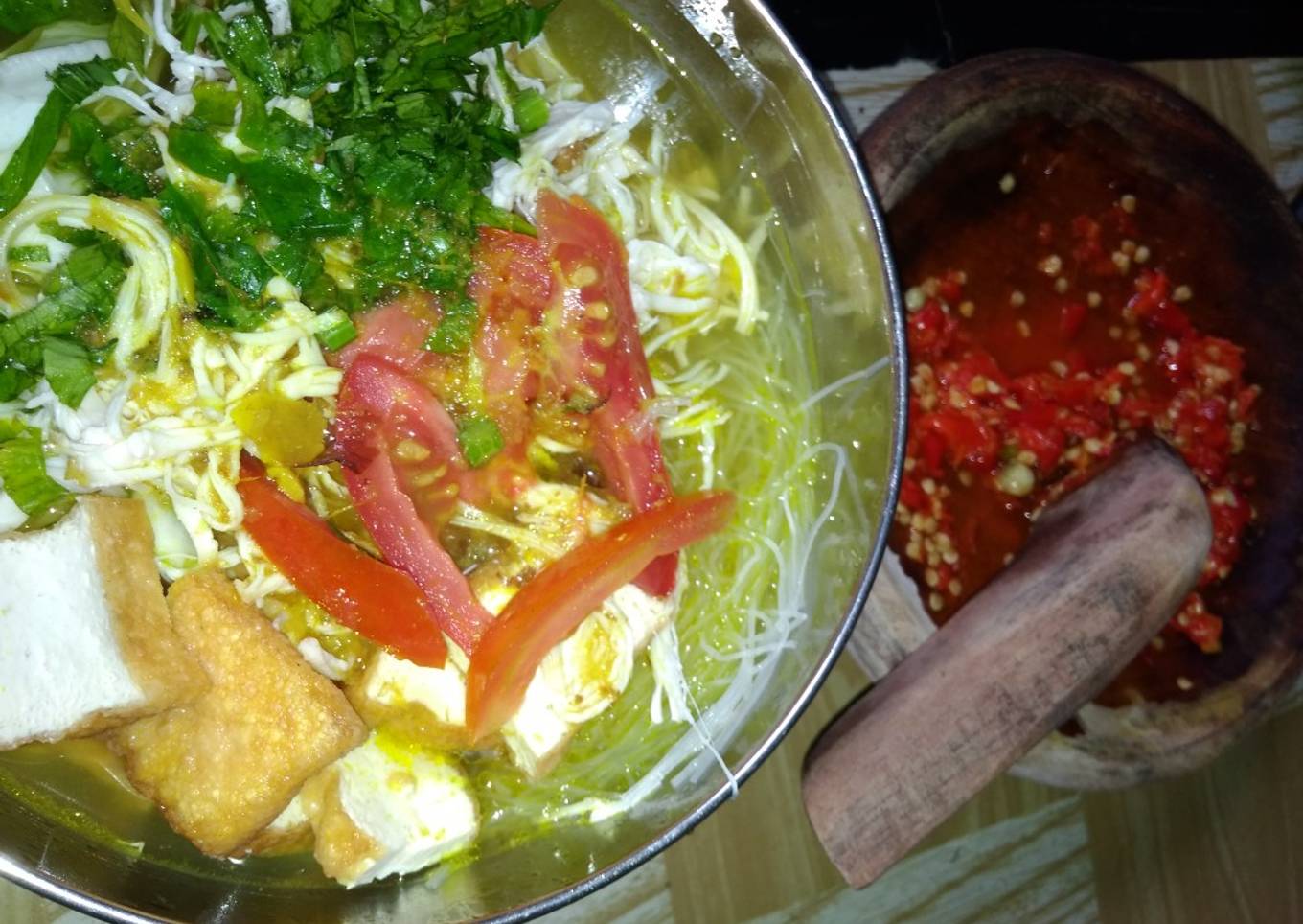 Soto ayam dadakan