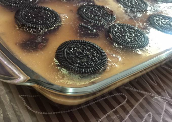 Puding oreo 3 Lapis (lembut anti eneg)