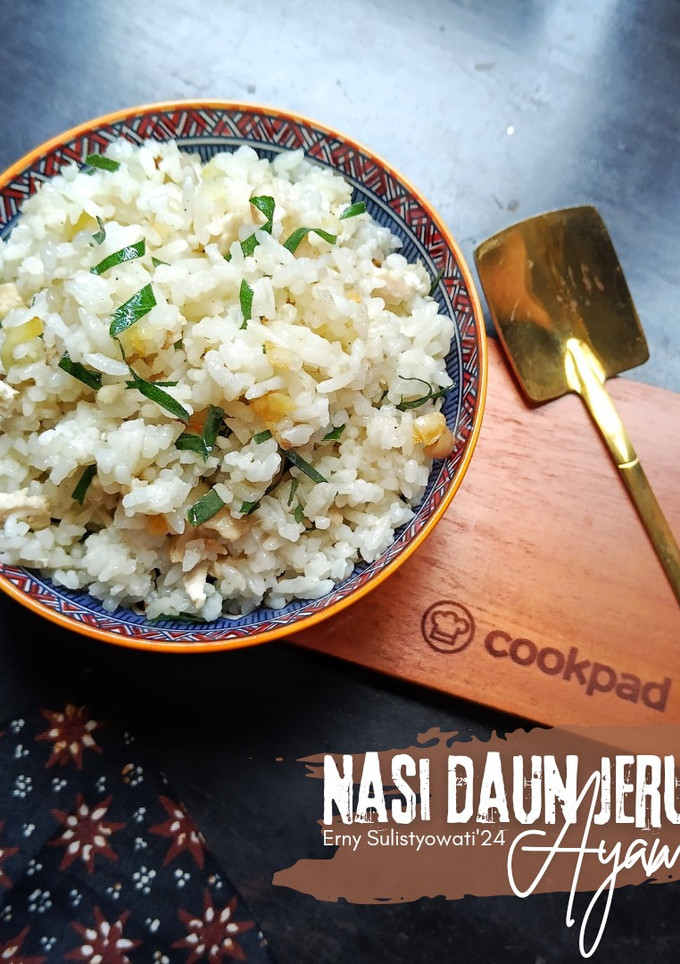 Foto resep Nasi Daun Jeruk Ayam
