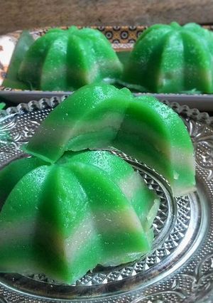 Foto resep Kue lapis sagu pandan #pr_lapistradisional