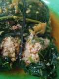 Buntil daun pepaya bumbu kari bubuk