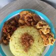 Nasi kuning simple ala magicom
