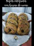 Bagels integrales con harina de avena
