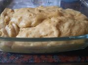 Una foto de budín keto