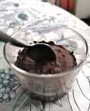 Brownie de harina de centeno en el microondas