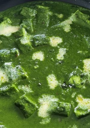 A picture of Palak Paneer (simply authentic taste).