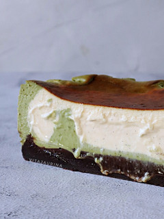 Foto resep Brownie Matcha Vanilla Basque Cheesecake❤️