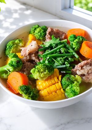 Hình của món Canh RAU CỦ hầm xương 🥦🥕🌽.