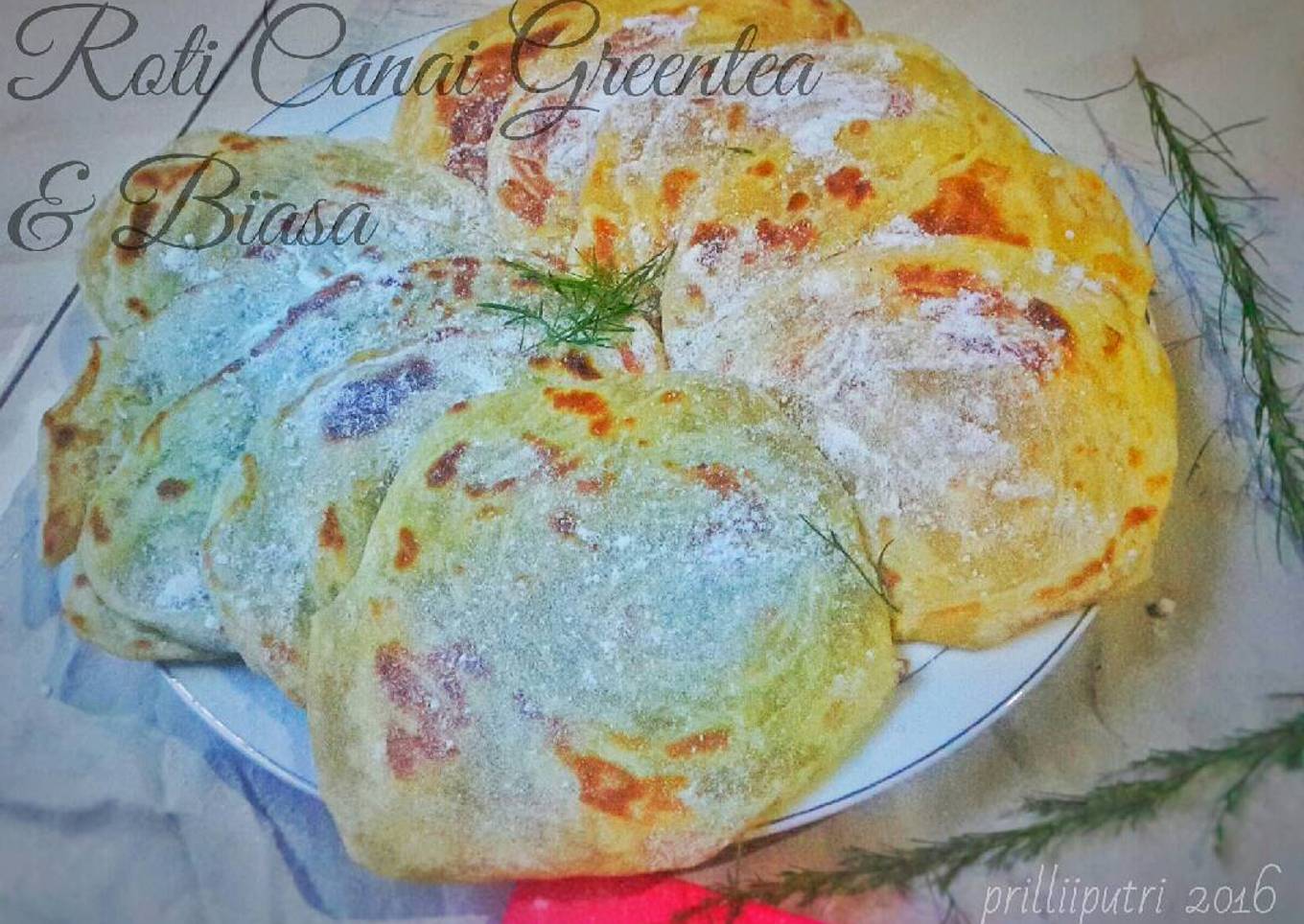 Roti Canai Greentea dan Biasa