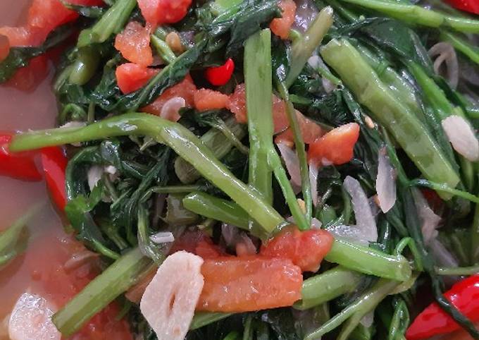 Tutorial Membuat Resep Tumis kangkung terasi