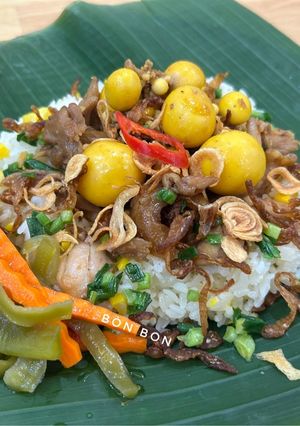 Hình của món Xôi Bắp Gà Trứng Non.