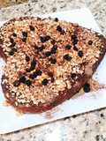 Bolo de granola e chocolate