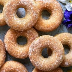 A picture of BAKED DOUGHNUTS😊😊.