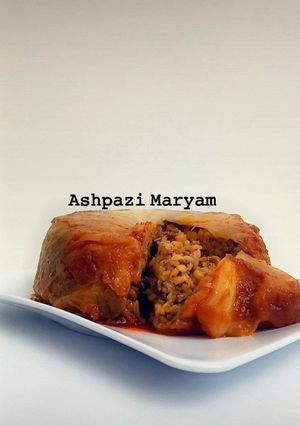 عکسی از دستور دلمه کلم برگ قالبی