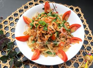 Hình của món MÓN THÁI LAN: GỎI ĐU ĐỦ SOM TUM 🇹🇭.