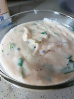 A picture of Bechamel sauce.