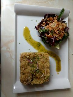 Una foto de Risotto de quinoa con boletus