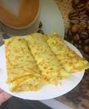 Млинці на воді з творогом та полуничкою 🥞