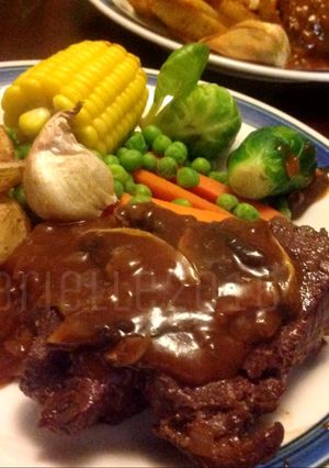 Foto resep Beef Steak n Mushroom Gravy