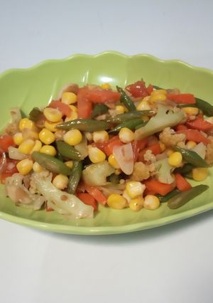 Foto resep Tumis Mix Jagung, Wortel, Buncis, Kembang Kol