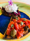 Rye Bread Bruschetta with Poached Egg 👔