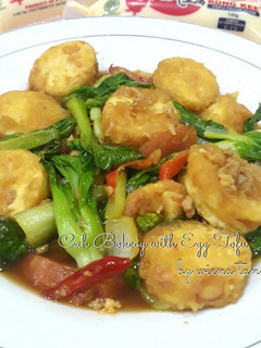 Foto resep Cah Pokcoy with Egg Tofu