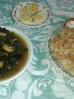 صورة لوصفة ملوخية ورز