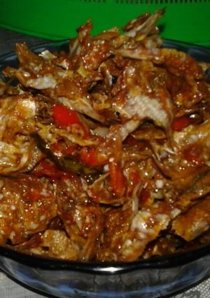 Foto resep Ikan asin kering balado pedas
