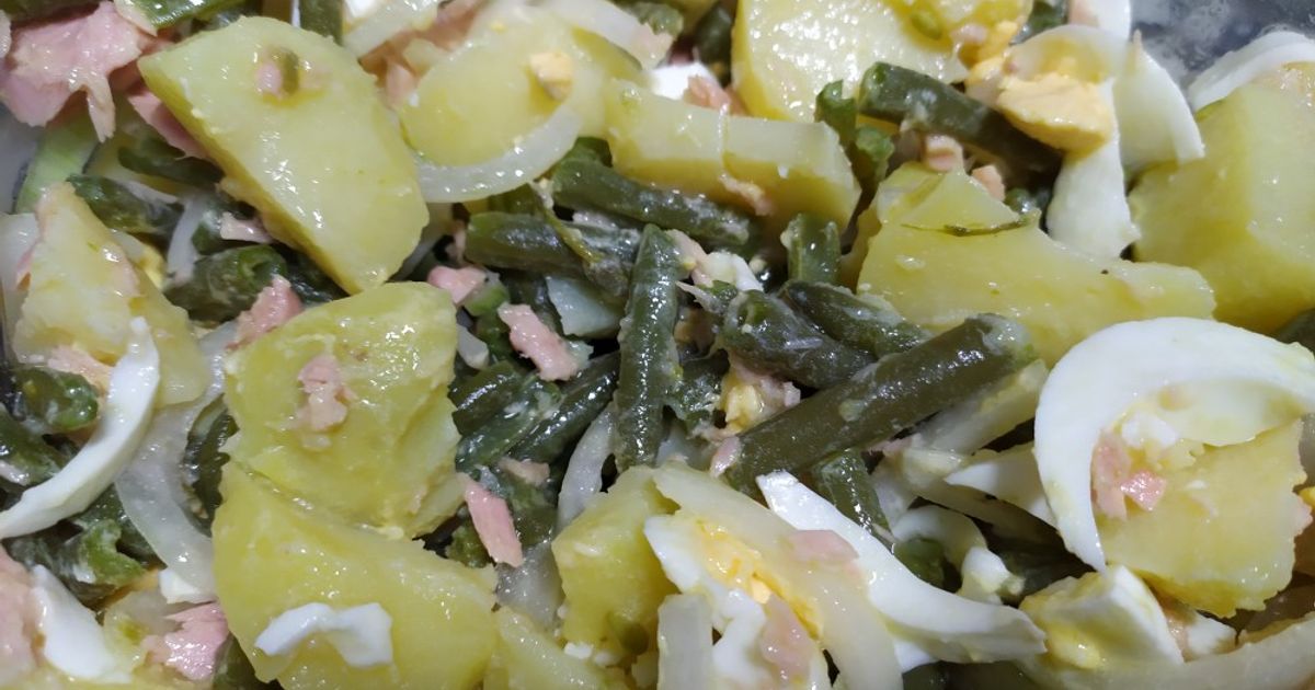 Aliño De Judías Verdes Y Patata Receta de MMar González Gómez
