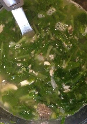 Hình của món Canh cải đắng cá rô đồng.