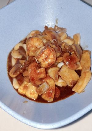 Foto resep Udang Cumi Jamur Saus Teriyaki