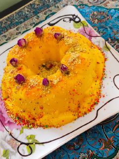 عکسی از دستور دسر زعفرانی
